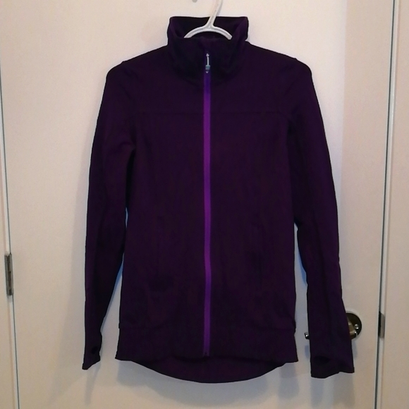 Stylish purple Lululemon casual athletic jacket